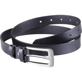 Opasek Dámský kožený opasek černý délka 95 cm