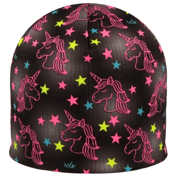 Kojenecká čepice RDX Funkční dívčí čepice Picowinter s fleesem Jednorožci Růžová Vel. 4