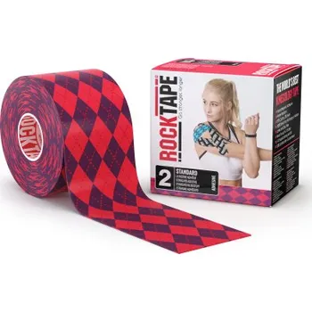 Tejpovací páska RockTape tejp argyle pink 5 cm x 5 m