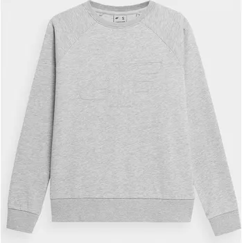 Dámská mikina 4F 4FAW23TSWSF0722 COLD LIGHT GREY MELANGE Dámská mikina US L 4FAW23TSWSF0722 CO LI GREY MEL
