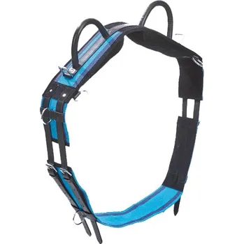 Lonžovací obřišník Busse Double s madly Nebesky modrá Pony