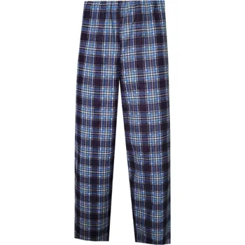 Pánské pyžamo Pánské Pyžamové kalhoty Flanel Foltýn dlouhé tmavě modrá kostička Velikost: 2XL