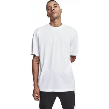 Pánské oblečení Prodloužené bavlněné rovné pánské triko Urban Classics 180 g/m Barva: Bílá, Velikost: M