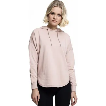 Dámská mikina Oversize french terry mikina Urban Classics s kulatými lemy Barva: růžová světlá, Velikost: S