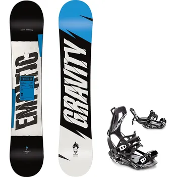 Snowboard Gravity snowboards Snowboard komplet Gravity Empatic 23/24 junior + vázání Fastec FT360 black Velikost: 130 cm, Velikost vázání: S
