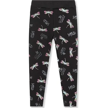 Dětská móda ZATEPLENÉ DÍVČÍ LEGÍNY VÁŽKY KK2321-VELIKOSTI 98-128 Velikost: 98, Barva: Černá