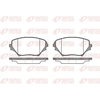 Brzdová destička Sada brzdových destiček, kotoučová brzda REMSA 0813.00