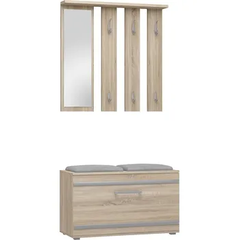 Předsíňová stěna FALCO Předsíňová sestava Granát dub sonoma