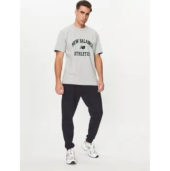 Pánské tričko New Balance T-Shirt Athletics Varsity Graphic T-Shirt MT33551 Šedá Regular Fit L