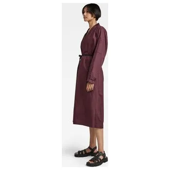 Dámské šaty G-Star Raw Každodenní šaty D22159-D197-D303 Bordó Regular Fit S