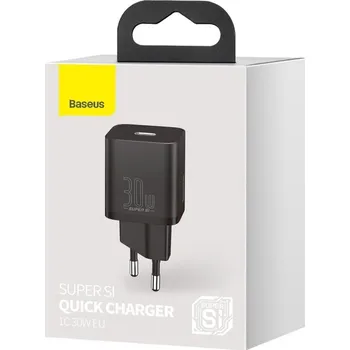 Rychlonabíječka Baseus Super Si 30W bez kabelu černá