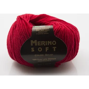 Příze Příze Rial Filati Merino Soft tmavá červená