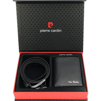 Opasek Dárková sada pro muže Pierre Cardin: peněženka 326 a opasek 120/105 cm