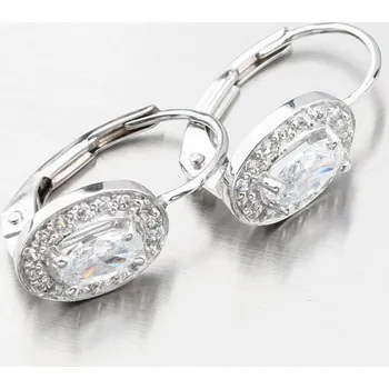 Náušnice Dámské náušnice bílé zlato 585 zirkon 52GZ-8049-B-ZIR-KL