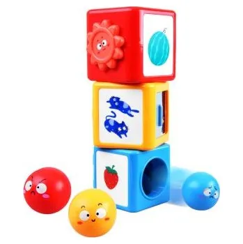 Hračka pro nejmenší Barevná pyramida/vkládačka