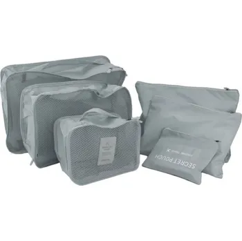 TIP! Set cestovních organizérů do kufru - 5ks Barva: Šedá
