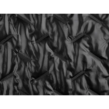 Prošívaná šusťákovina / prošev zateplená s podšívkou, barva 2 černá