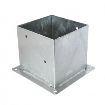 Tesařské kování DOMAX PSP 200 (201*200*2,5) Patka sloupku 200 se čtvercovou základnou