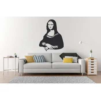 Samolepící dekorace Lepy.cz Samolepka na zeď Mona Lisa Velikost (šířka x výška): 65x84cm, Barevná varianta: Levandulová