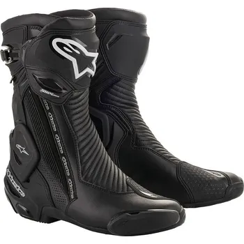 Moto obuv Boty smx plus v2 goretex, alpinestars (černá/stříbrná, vel. 47)