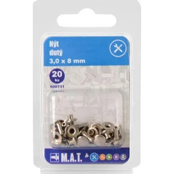 Nýt Mat Nýt dutý 3.0x 8mm (20ks)