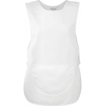 Kuchyňská zástěra Premier Workwear Dámský tabard s velkou nakládanou kapsou Barva: Bílá, Velikost: S PW171