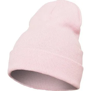 Čepice Flexfit Prodloužená silná ohrnovací beanie čepice Barva: růžová světlá FX1501KC