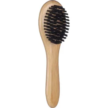 Hračka pro kočku Kartáč pro kočky FLAMINGO Babu z bambusu se štětinami (S) 19x5,2x3,3cm