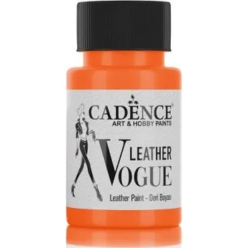 Speciální výtvarná barva Barva na kůži Leather Vogue, 50 ml - oranžová