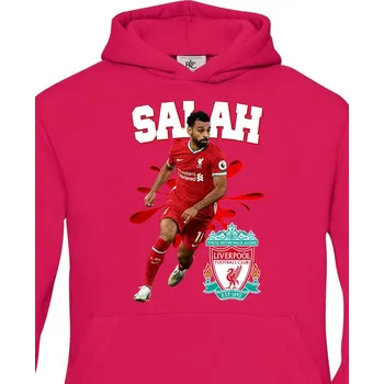 Dívčí mikina Dětská mikina Mohamed Salah, Barva Purpurová, Velikost 98-104, Canvas Dětská mikina Bezvatriko.cz 2039