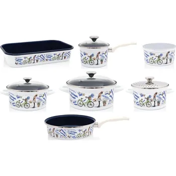 Hrnec Metalac Sada smaltovaného nádobí Provance, 7-mi dílná