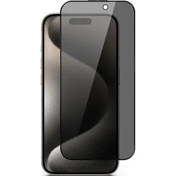 Ochranná fólie na displej fotoaparátu Tvrzené sklo Epico (81312151300003) Privacy Edge to Edge pro iPhone 15 Pro černé