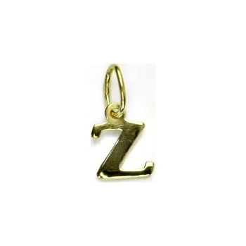 Přívěsek Zlatý přívěsek písmeno Z - P744 žluté zlato (Písmenko ze žlutého zlata)