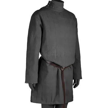 Karnevalový kostým Marshal Historical Prošívaná tunika černá, 13-14 stol.