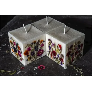 Svíčka Čtvercová svíčka Flamea 9,5x9,5cm 0150735