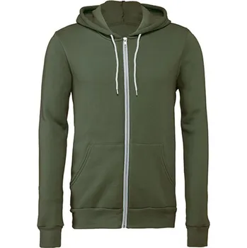 Pánská mikina Canvas CV3739CV3739 Unisex mikina s kapucí na zip CV3739 Military Green M