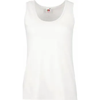 Dámské bavlněné přiléhavé tílko Fruit of the Loom Barva: Bílá, Velikost: XS F262