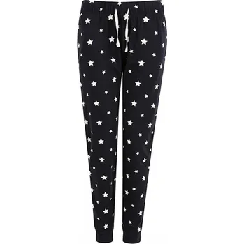 SF Women Pohodlné dámské pyžamové kalhoty na doma s proužky / hvězdičkami Barva: bílé hvězdičky, Velikost: S SF085