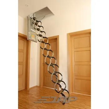 Půdní schody JAP Půdní schody LUSSO PP Velikost otvoru: 90x50, Výška podlaha-strop: 320