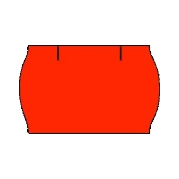 Samolepící etiketa Etikety Contact 25 x 16 OBLÉ Signální červené