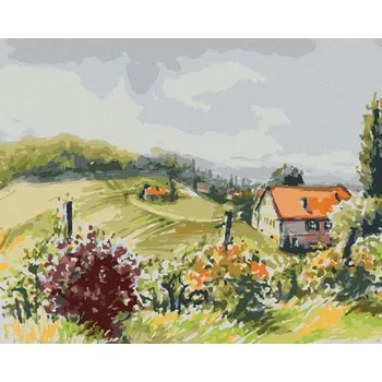 Hračka Diamondi Diamantové malování - KRAJINA S VINICEMI Rozměr: 40x50 cm, Rámování: bez rámu a bez vypnutí plátna