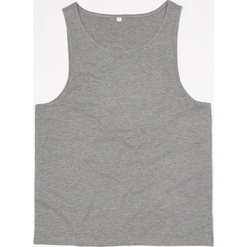 Pánské tílko Mantis Prodloužené unisex tílko z organické bavlny se širokými ramínky Barva: šedá melange melír, Velikost: L P133
