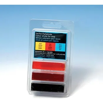 Výtvarná sada Sada barev - žlutá červená modrá (Sada barevných tyčinek na výrobu mýdla)