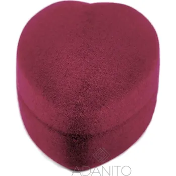 Dárková krabička Sametová krabička na šperky srdíčko