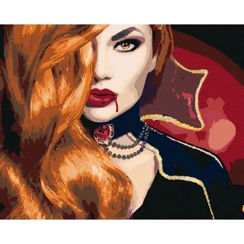 Hračka Diamondi Diamantové malování - UPÍŘÍ ŽENA Rozměr: 40x50 cm, Rámování: vypnuté plátno na rám