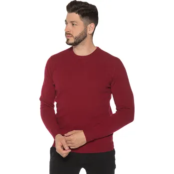 Pánský svetr Duuree.cz Kašmírový pullover Ronaldo Barva: Bordó, Velikost: L