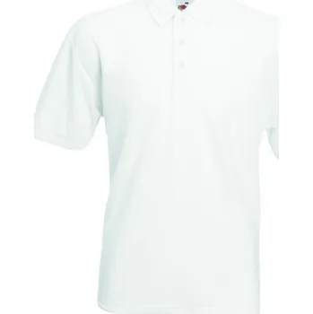 Pánské tričko Fruit of the Loom Pánská směsová polokošile 65% polyester 35% bavlna Barva: Bílá, Velikost: M F502