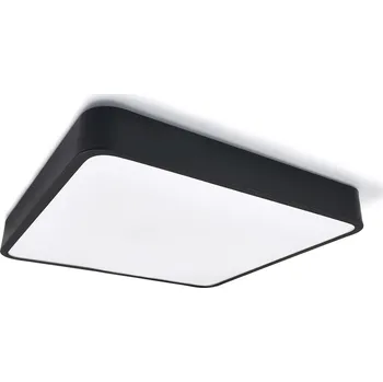 KOLORENO Čtvercový přisazený LED panel 48W - Černý - denní bílá