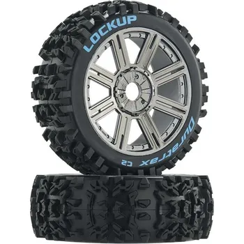 Alu kolo Duratrax kolo 3.2" Buggy H17x34mm Lockup C2 Spoke chrom (2) - DTXC3617