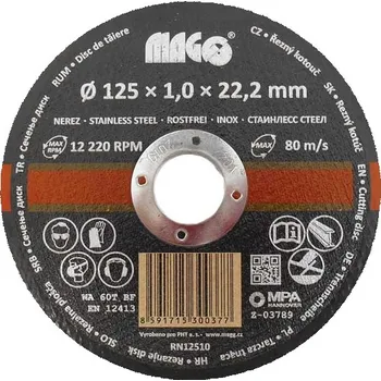 Řezný kotouč Magg Řezný kotouč na nerez 125mm